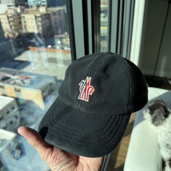 Moncler Logo Baseball CapBlackAdjustableUnisex